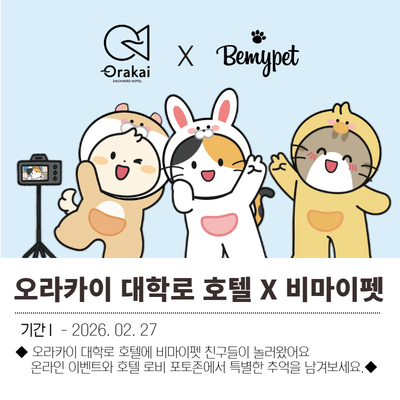 오라카이 대학로 호텔 X 비마이펫
